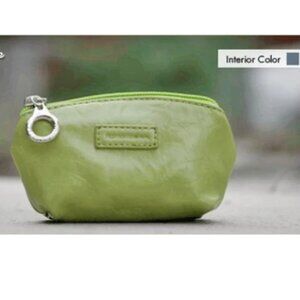 NWT, Pack of Two - Namaste  PVC-Free Faux Leather Jemma Pouch, Lime